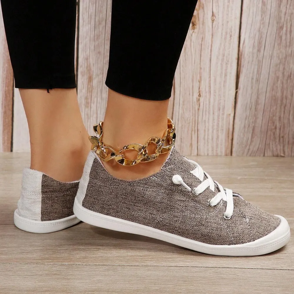 Lace Up Sporty Sneakers