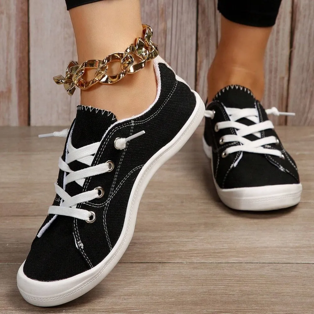 Lace Up Sporty Sneakers