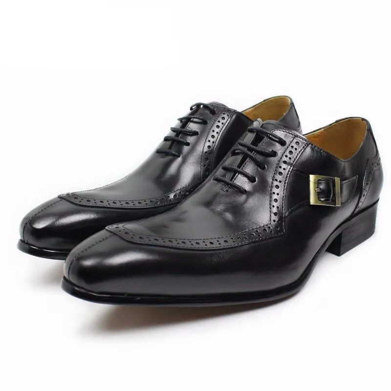 LUXURY LEATHER MEN SHOES CASUAL MEN OFFICE BUSINESS WEDDING SHOE