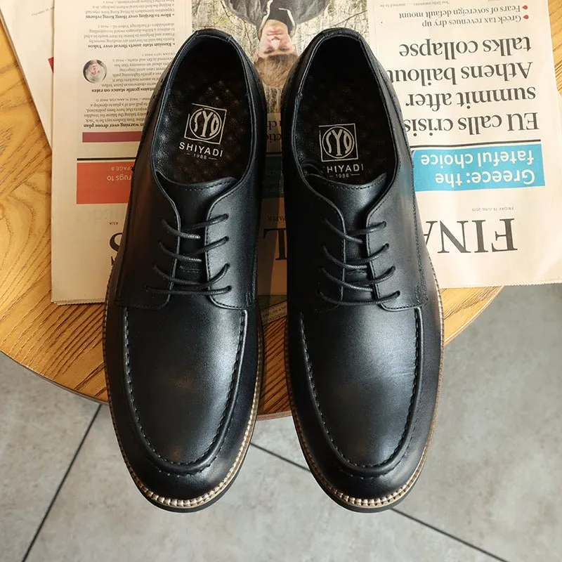 Men's breathable leather business casual shoes