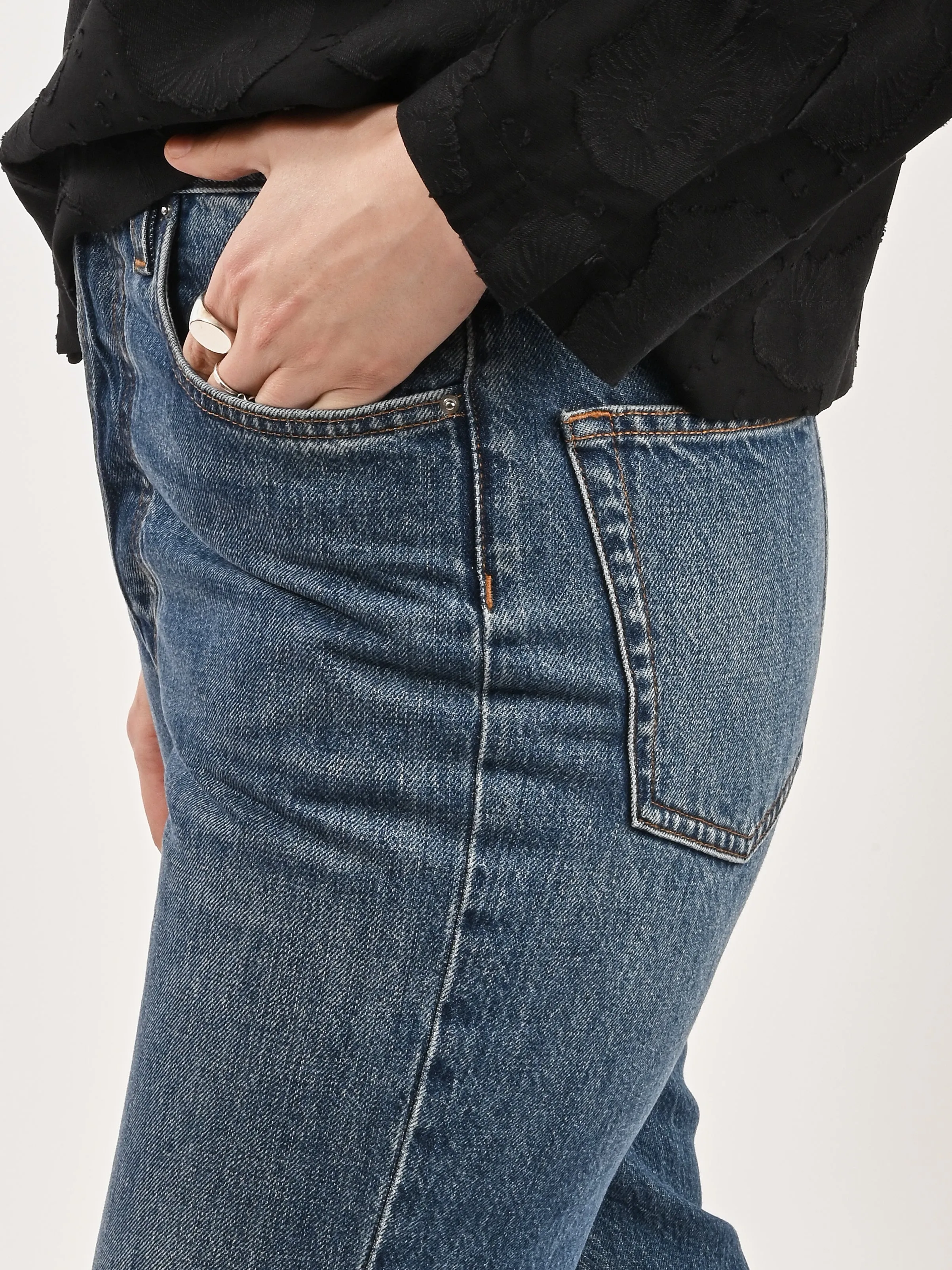 Mid Blue Classic Cut Denim