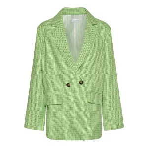 Mille Oversize Blazer - Lime Green Check