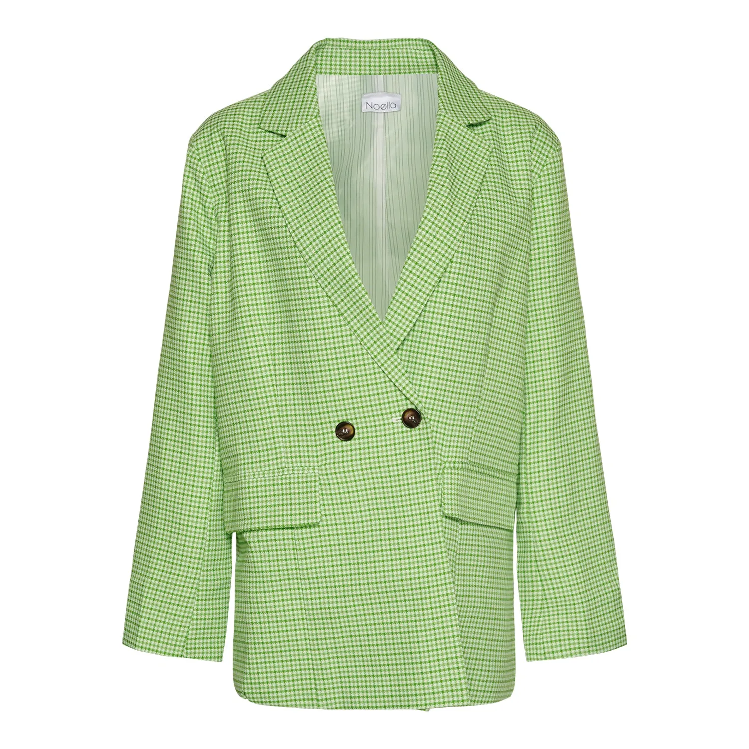 Mille Oversize Blazer - Lime Green Check