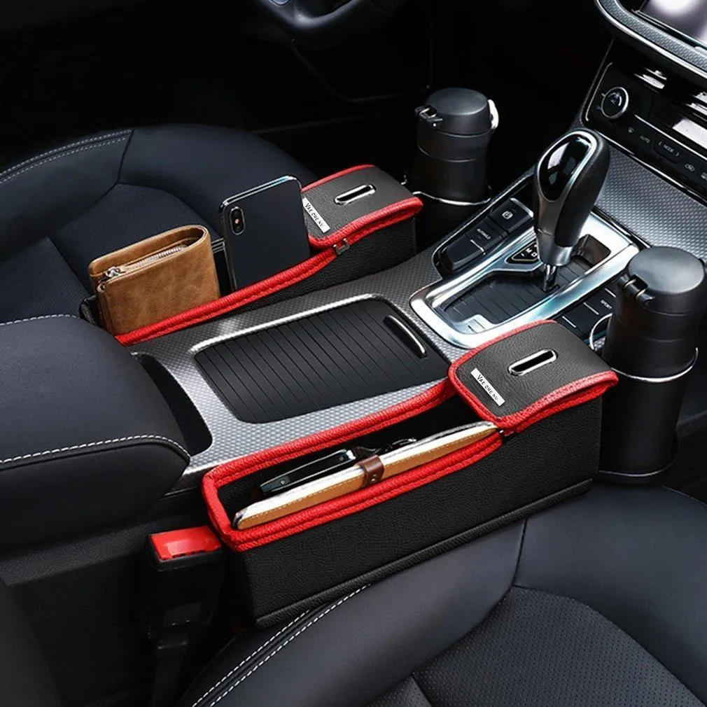 Multifunctional Car Seat Crevice Storage Organizer with Cup Holder
