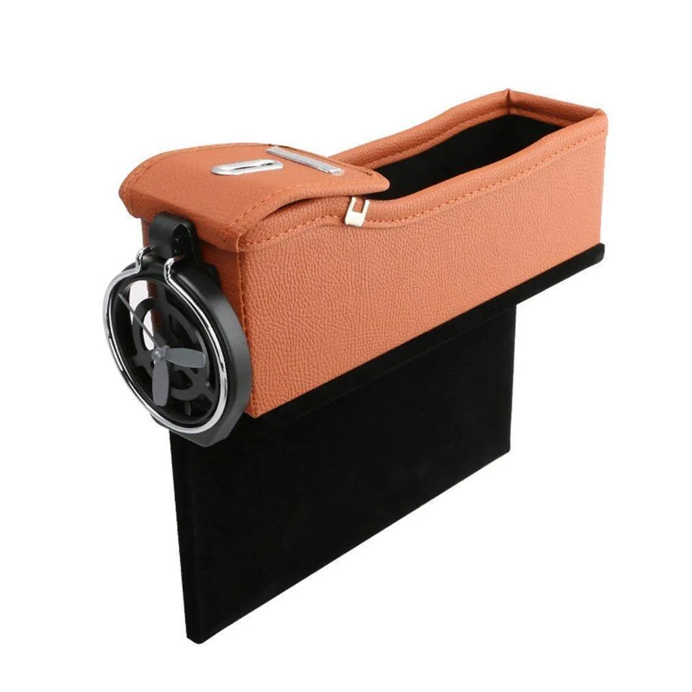Multifunctional Car Seat Crevice Storage Organizer with Cup Holder