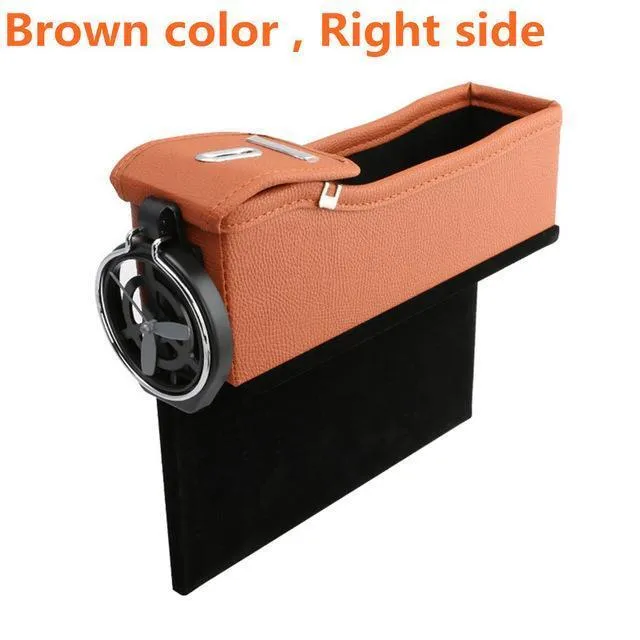 Multifunctional Car Seat Crevice Storage Organizer with Cup Holder