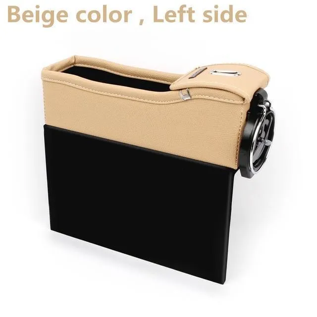 Multifunctional Car Seat Crevice Storage Organizer with Cup Holder
