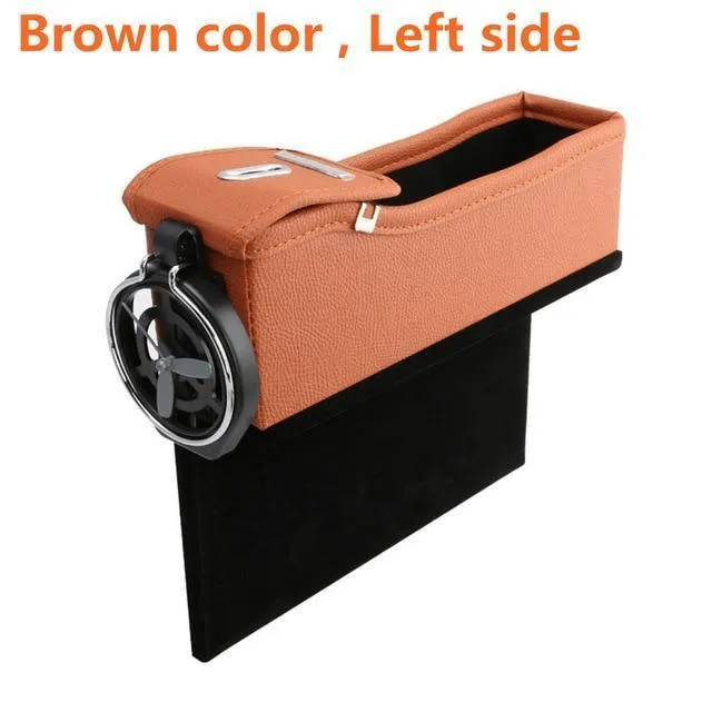 Multifunctional Car Seat Crevice Storage Organizer with Cup Holder