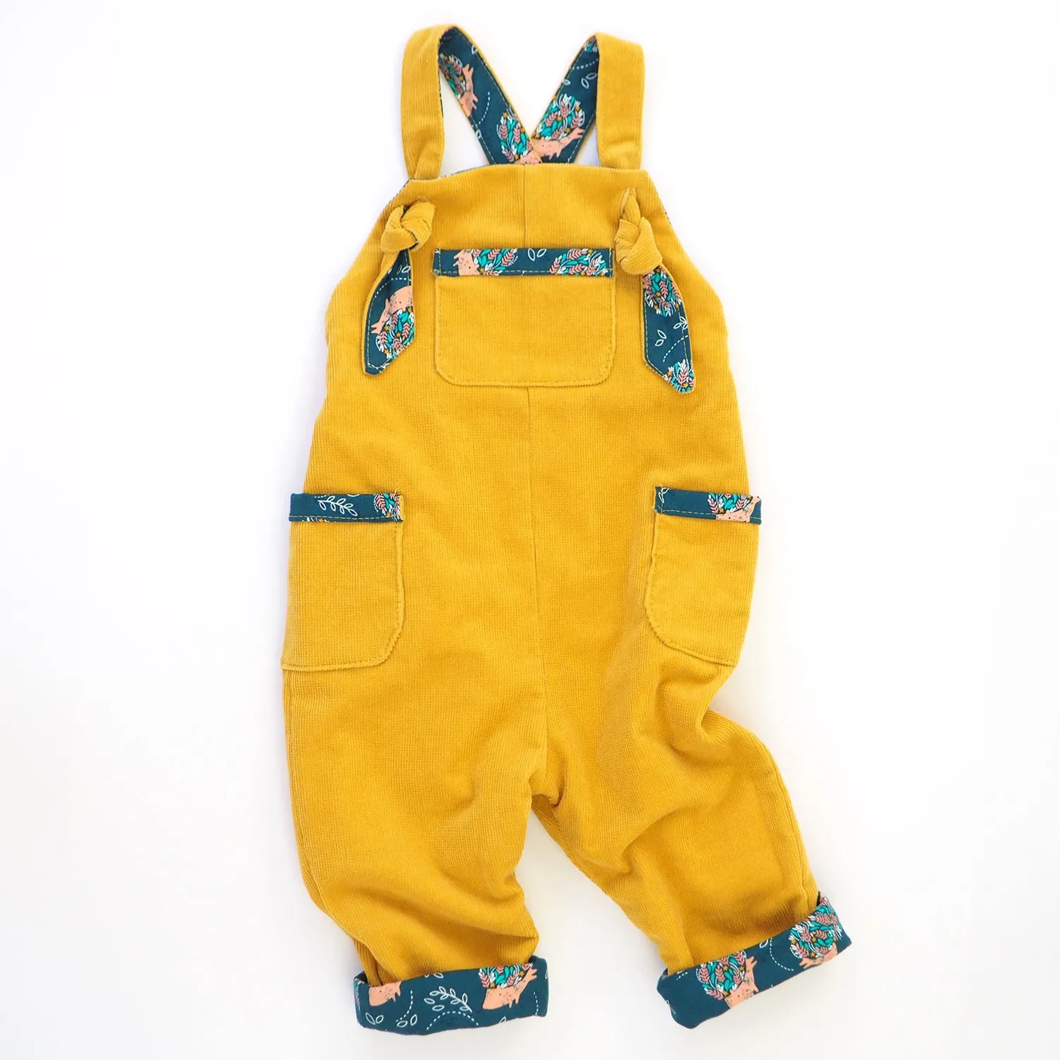 Mustard Corduroy Dungarees (Pre-order)