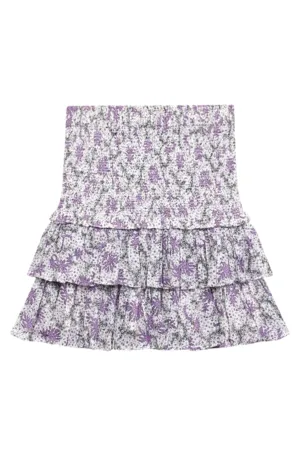 Naomi Skirt | Ecru/Lilac