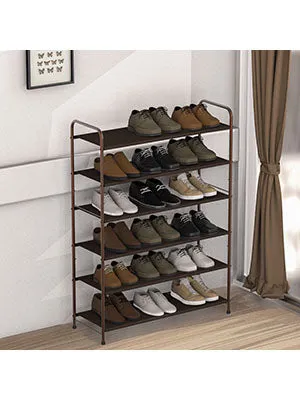 New in box! SimpleHouseware 6 Tiered shoe rack in Bronze! Stores up to 18-34 pairs of shoes, Additional bottom storage for slippers