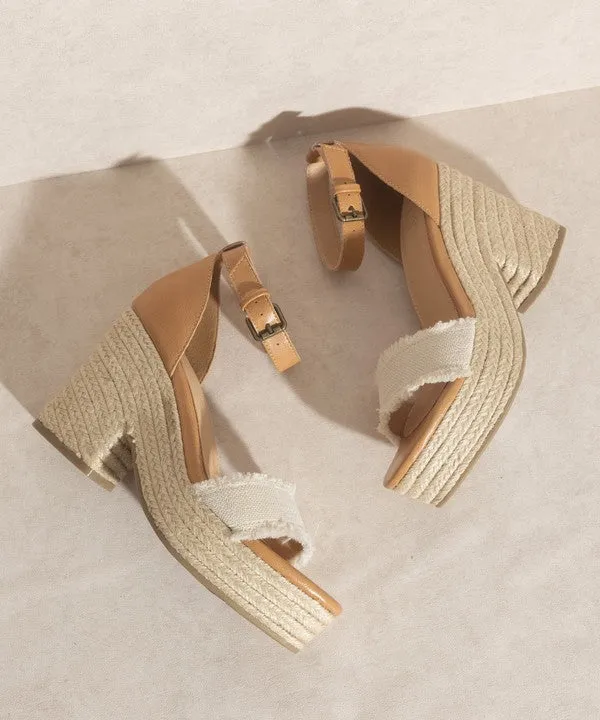 OASIS SOCIETY RILEY - ESPADRILLE WEDGE SANDALS