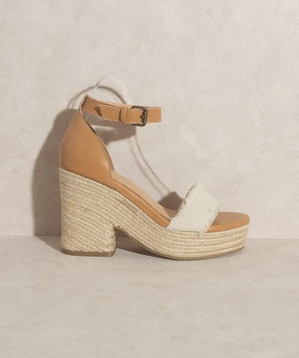 OASIS SOCIETY RILEY - ESPADRILLE WEDGE SANDALS