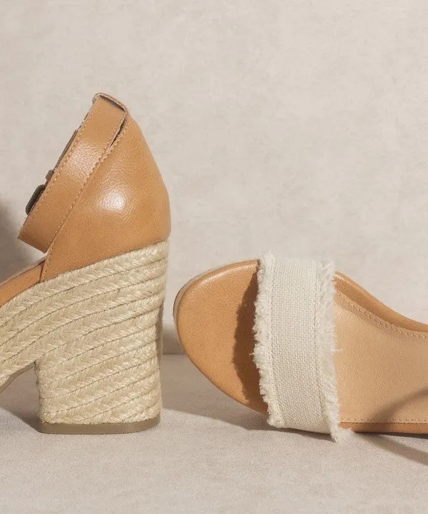 OASIS SOCIETY RILEY - ESPADRILLE WEDGE SANDALS