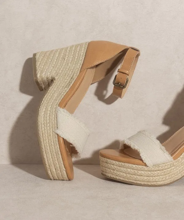 OASIS SOCIETY RILEY - ESPADRILLE WEDGE SANDALS