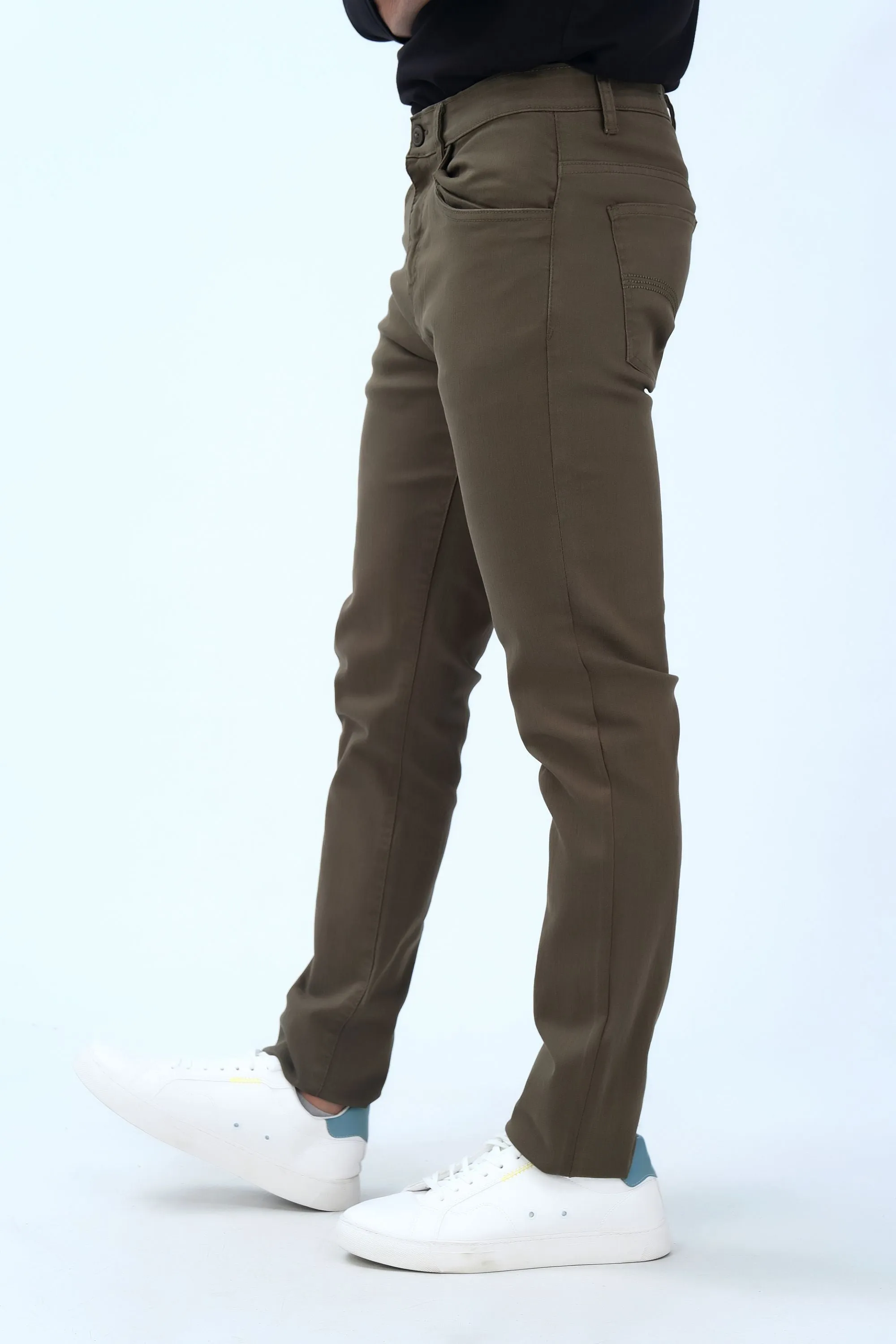 Olive Smart Fit Fashion Pants
