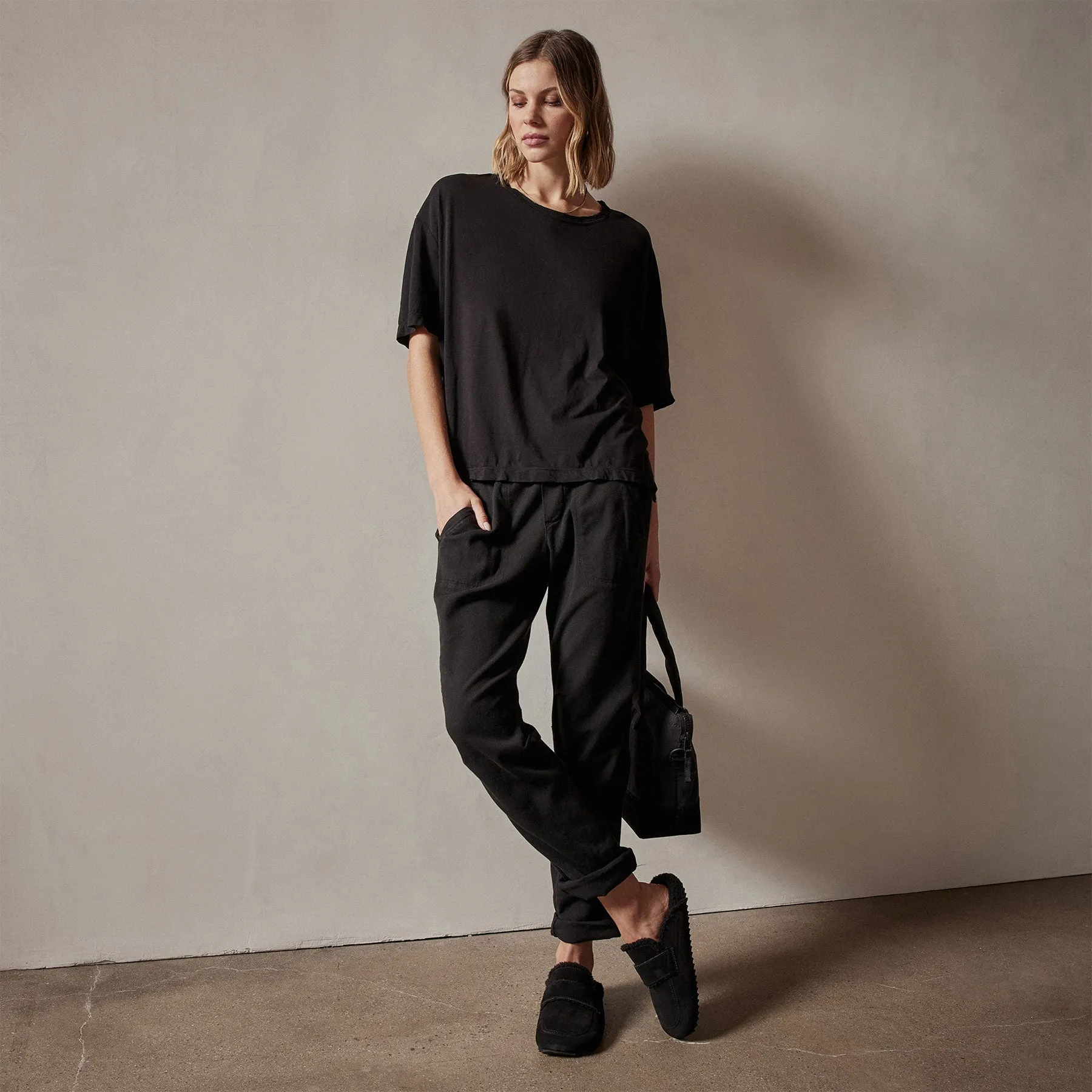 Oversized Boxy Tee - Black