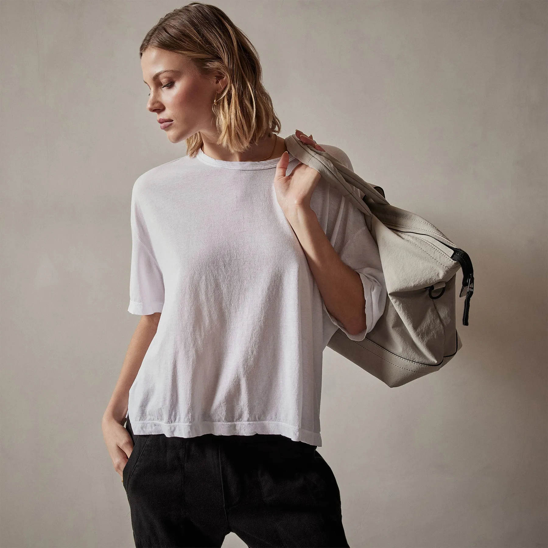 Oversized Boxy Tee - White