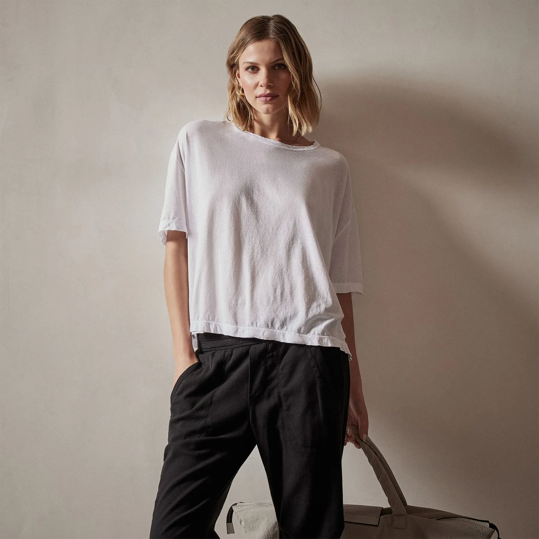 Oversized Boxy Tee - White