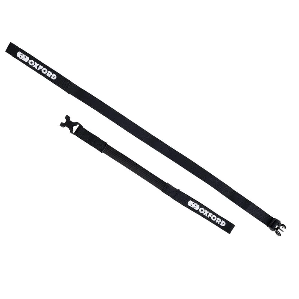 Oxford Atlas B-Clip Straps Black (17mm x 1.2m) (Pair)