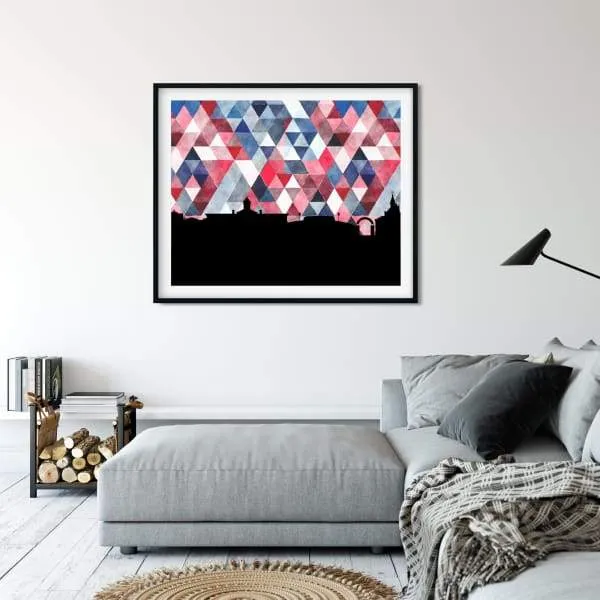 Oxford, Mississippi geometric skyline