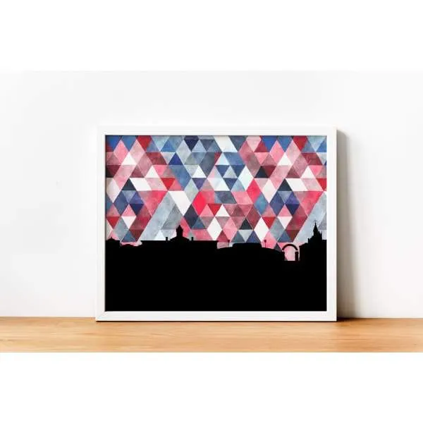 Oxford, Mississippi geometric skyline