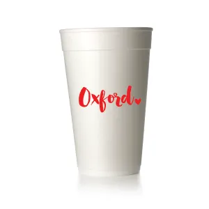 Oxford Script Cups