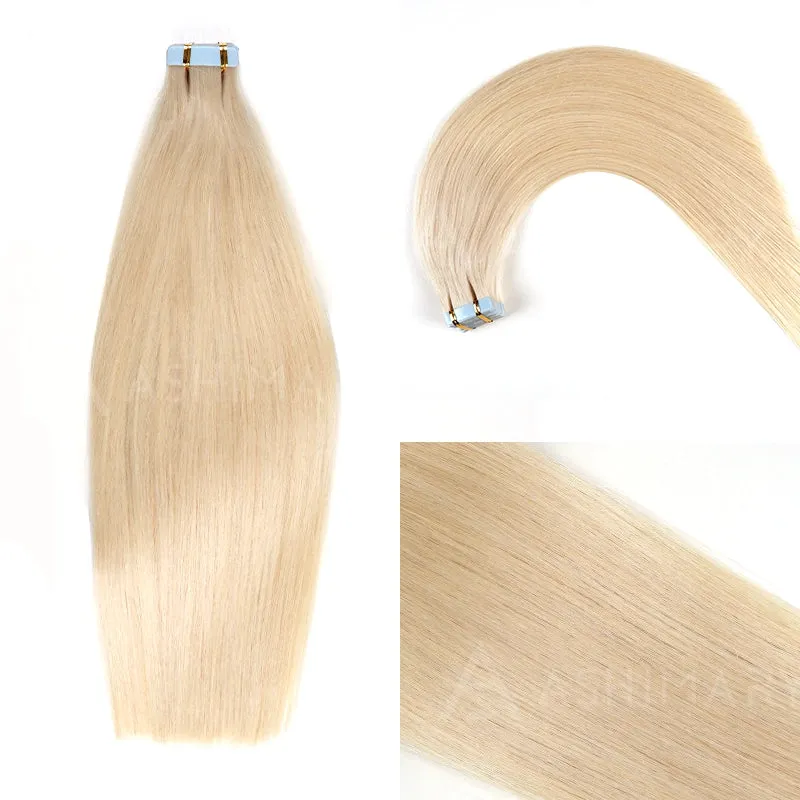 Peel & Tape Reusable Easy Tape In Hair Extensions Colored Human Hair 10Pcs/25g