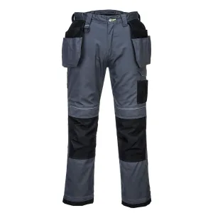 Portwest PW3 Holster Work Trousers Grey/Black