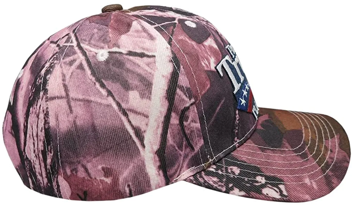 President Trump 2024 Pink  Camouflage Camo Embroidered Trucker Hat
