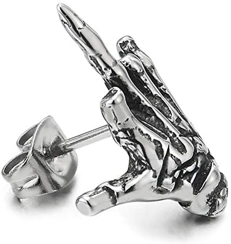 Punk Vintage Skeleton Stainless Steel Earrings