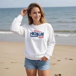 SALE "Michigan The Beautiful" Relaxed Fit Classic Crew Unisex Sweatshirt