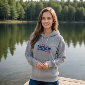 SALE "Michigan The Beautiful" Relaxed Fit Classic Unisex Hoodie