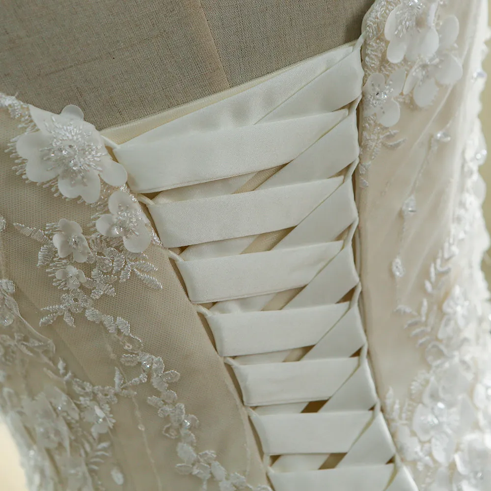 Sample A-Line Lace Wedding Dress