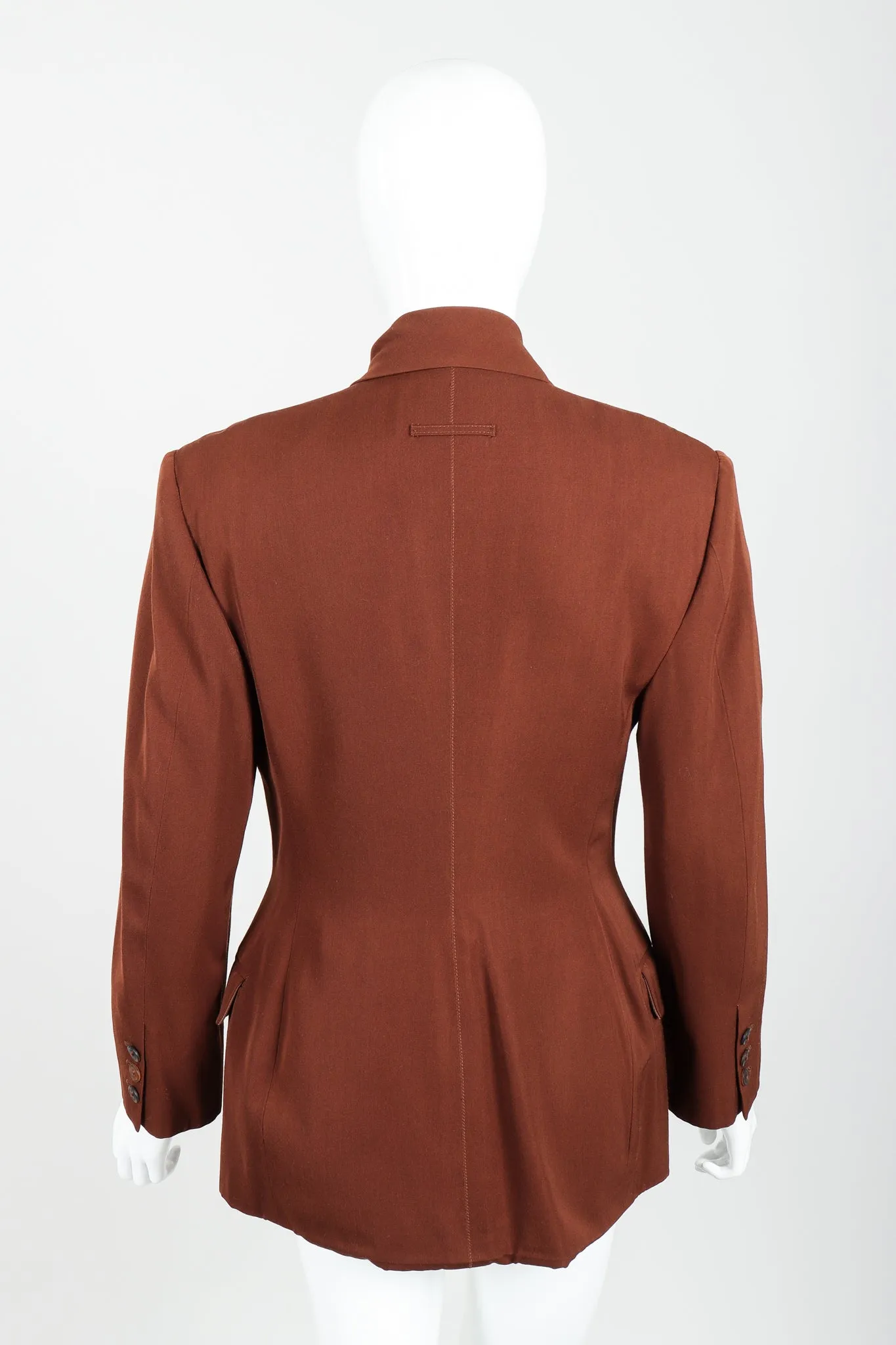 Scarf Tie Jacket & Pant Suit