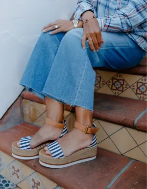See by Chloe Glyn Platform Espadrille in Dark Blue
