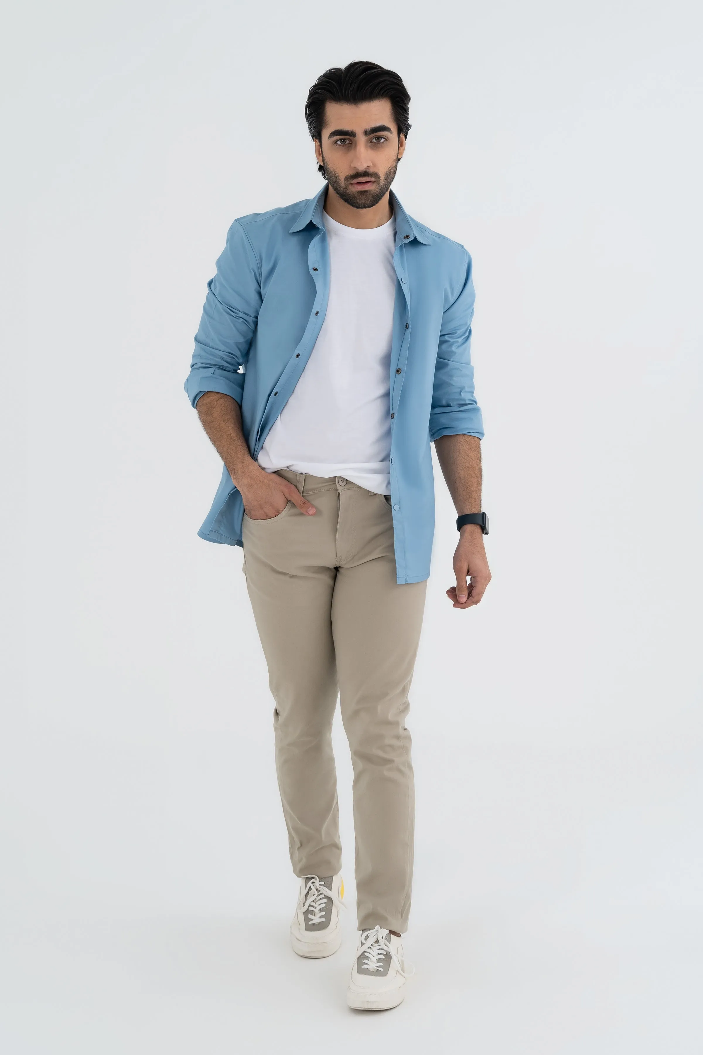 Sky Blue Full Sleeved Shirt