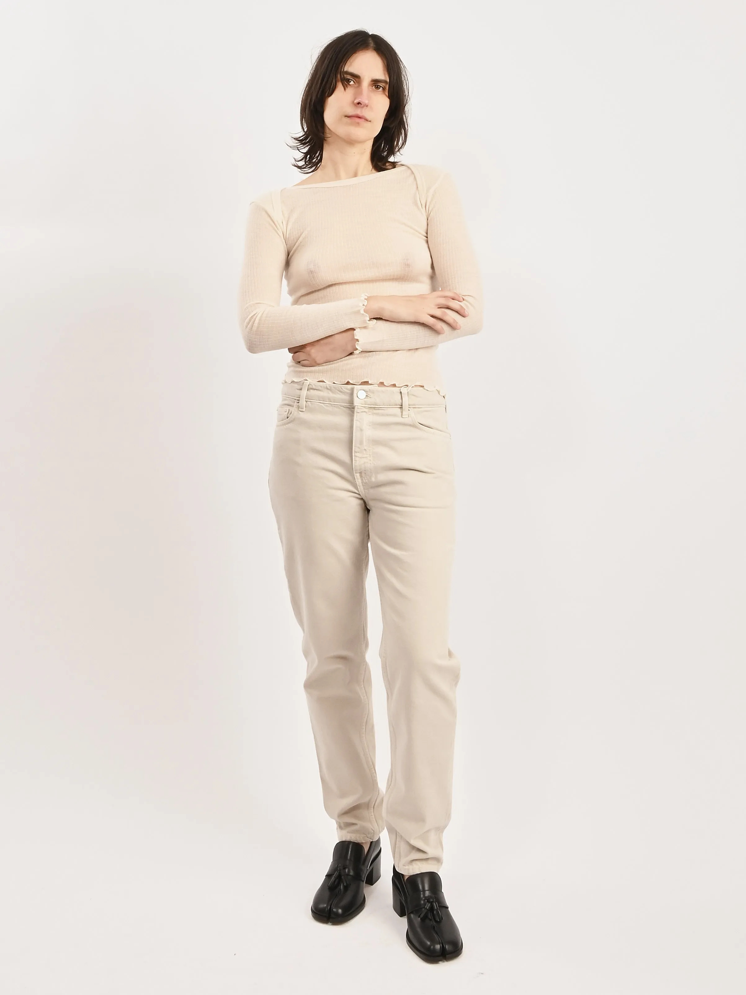 Smoke Low Taper Denim