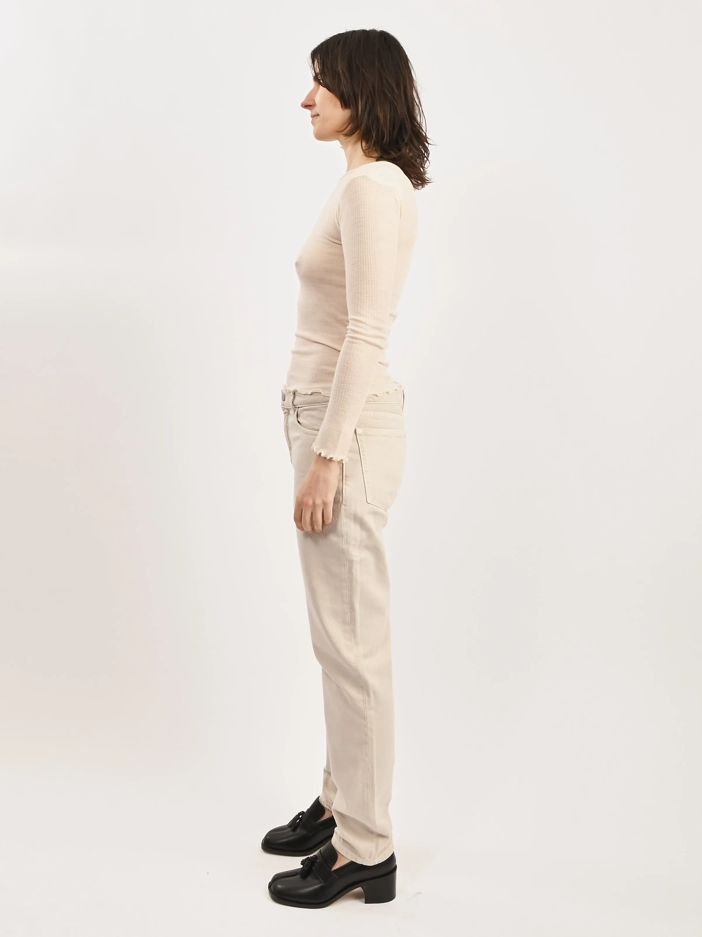 Smoke Low Taper Denim