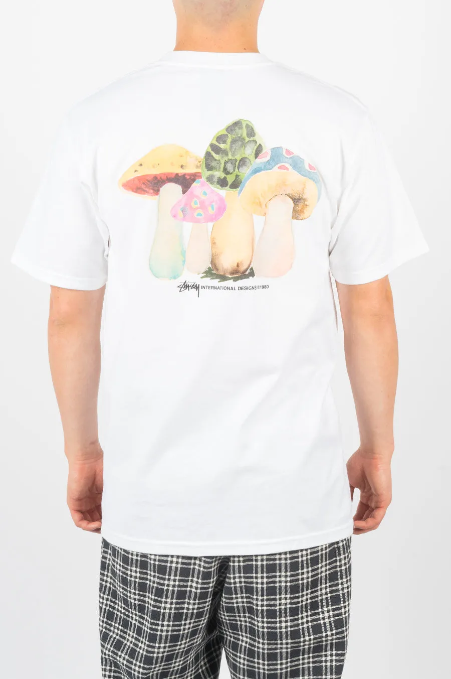 STUSSY SHROOMS TEE WHITE