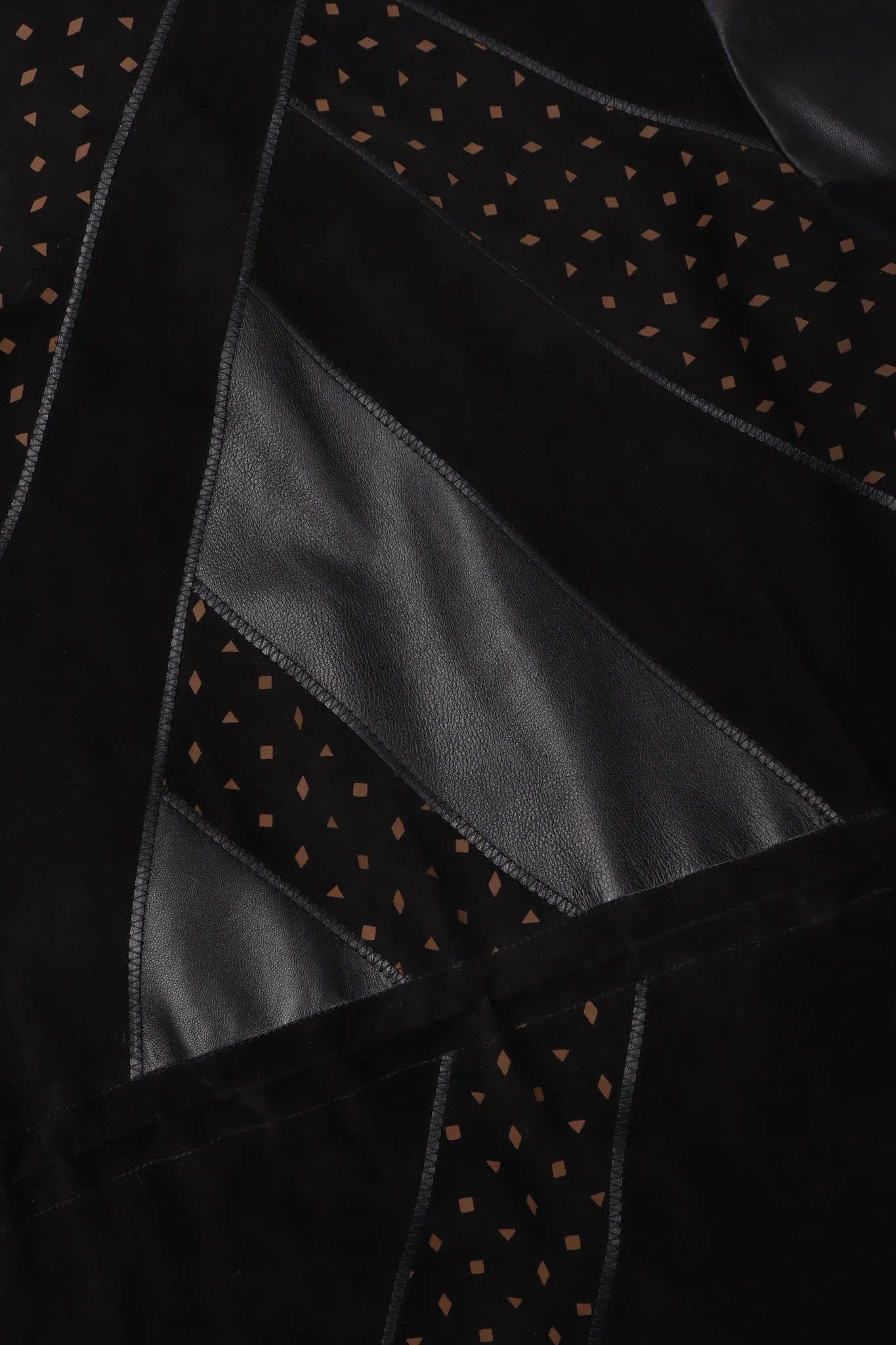 Suede Patchwork Car Coat