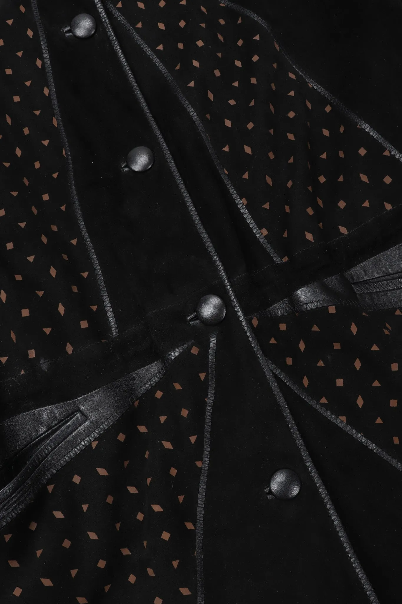 Suede Patchwork Car Coat