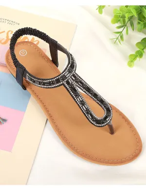 Summer Bohemian Flat Shoes Women's Sandals Large Size Women's Shoes Ladies Sandals Flat