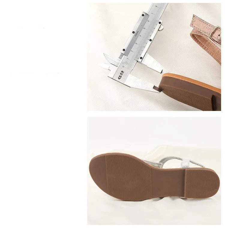 Summer Bohemian Flat Shoes Women's Sandals Large Size Women's Shoes Ladies Sandals Flat