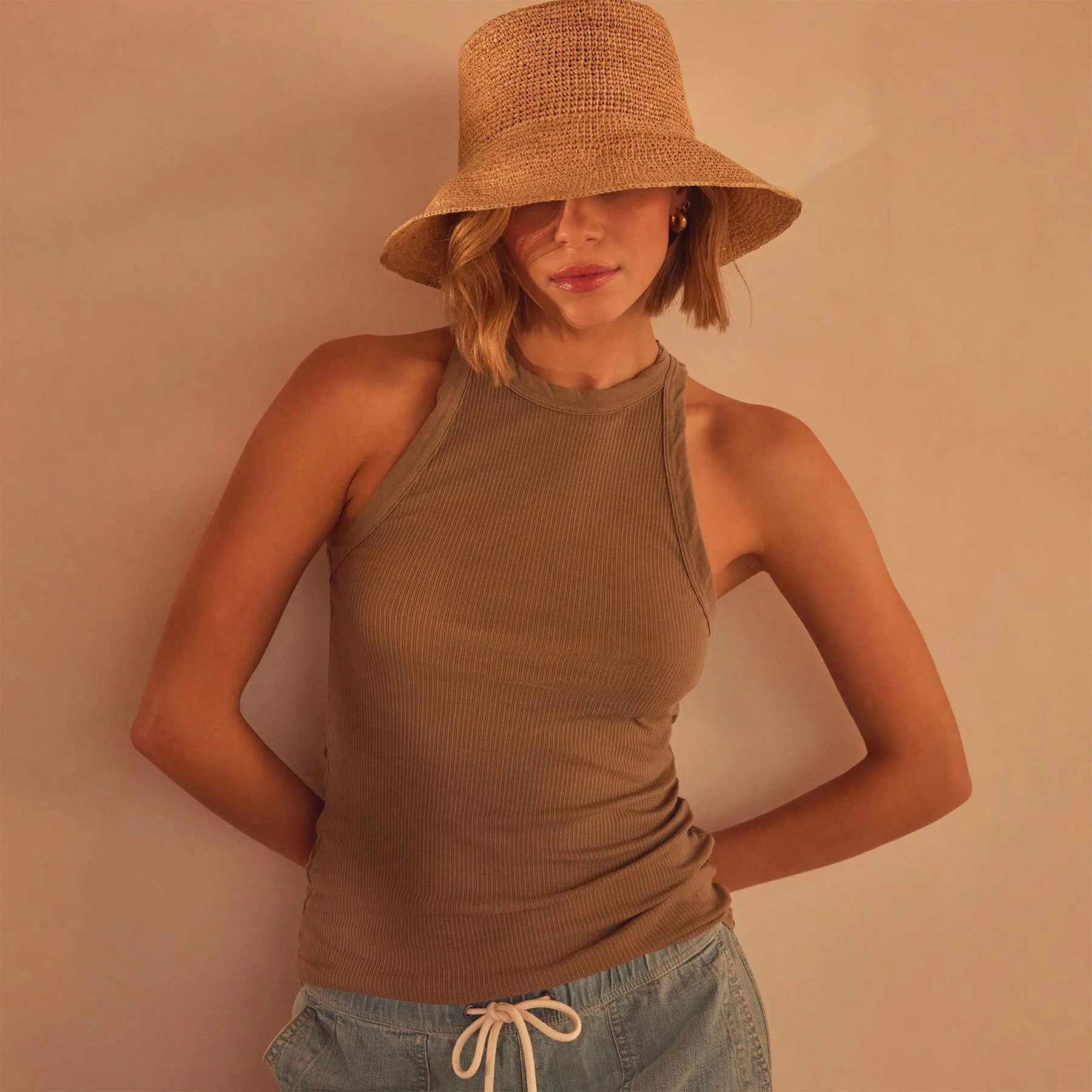 Sunset Tank - Cashew Pigment