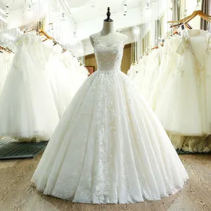 Sweetheart Neck Lace Wedding Dress