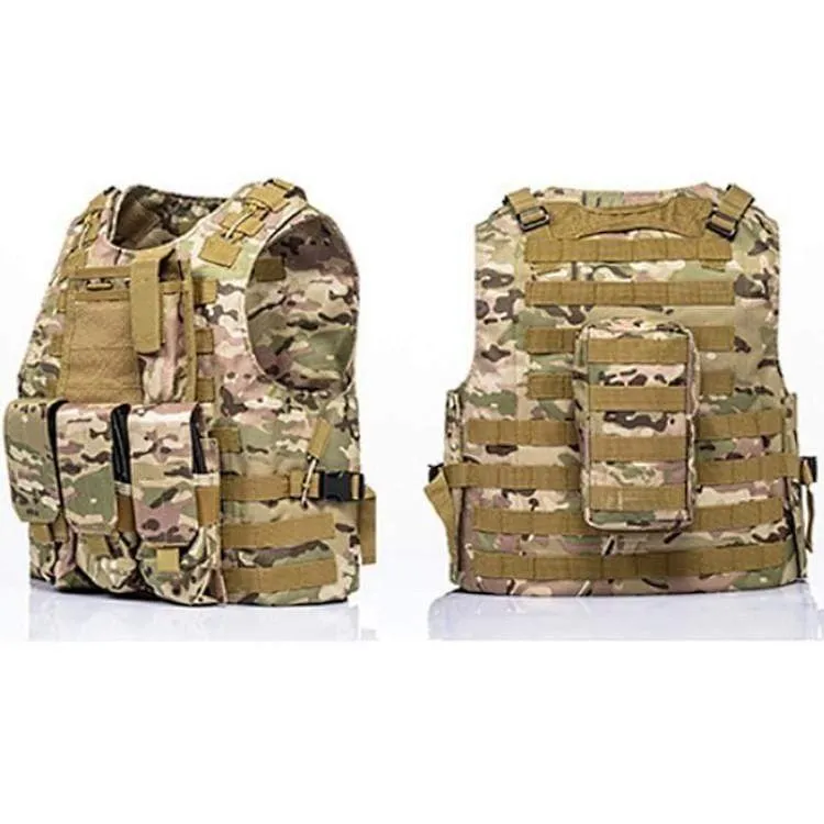 Tactical Molle Weste mit Taschen - Multicam