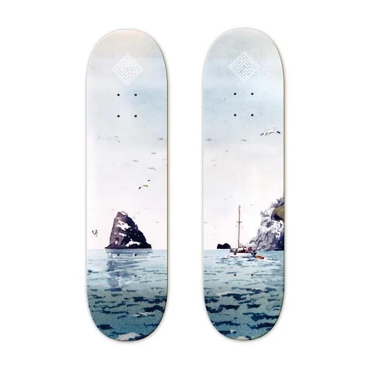 The National Skateboard Co. Sailing Boat Skateboard Deck 8.5"