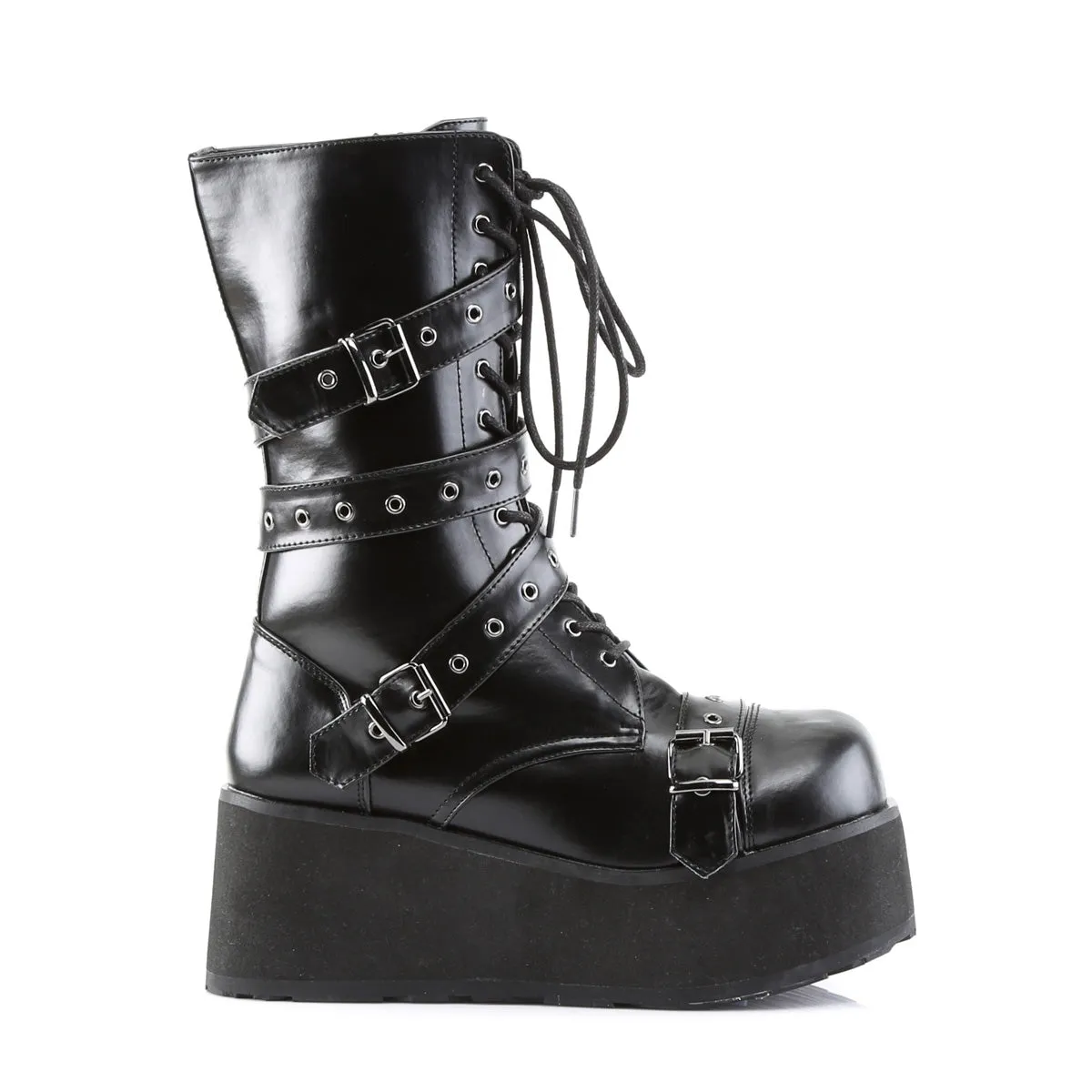 TRASHVILLE-205  Black Vegan Leather