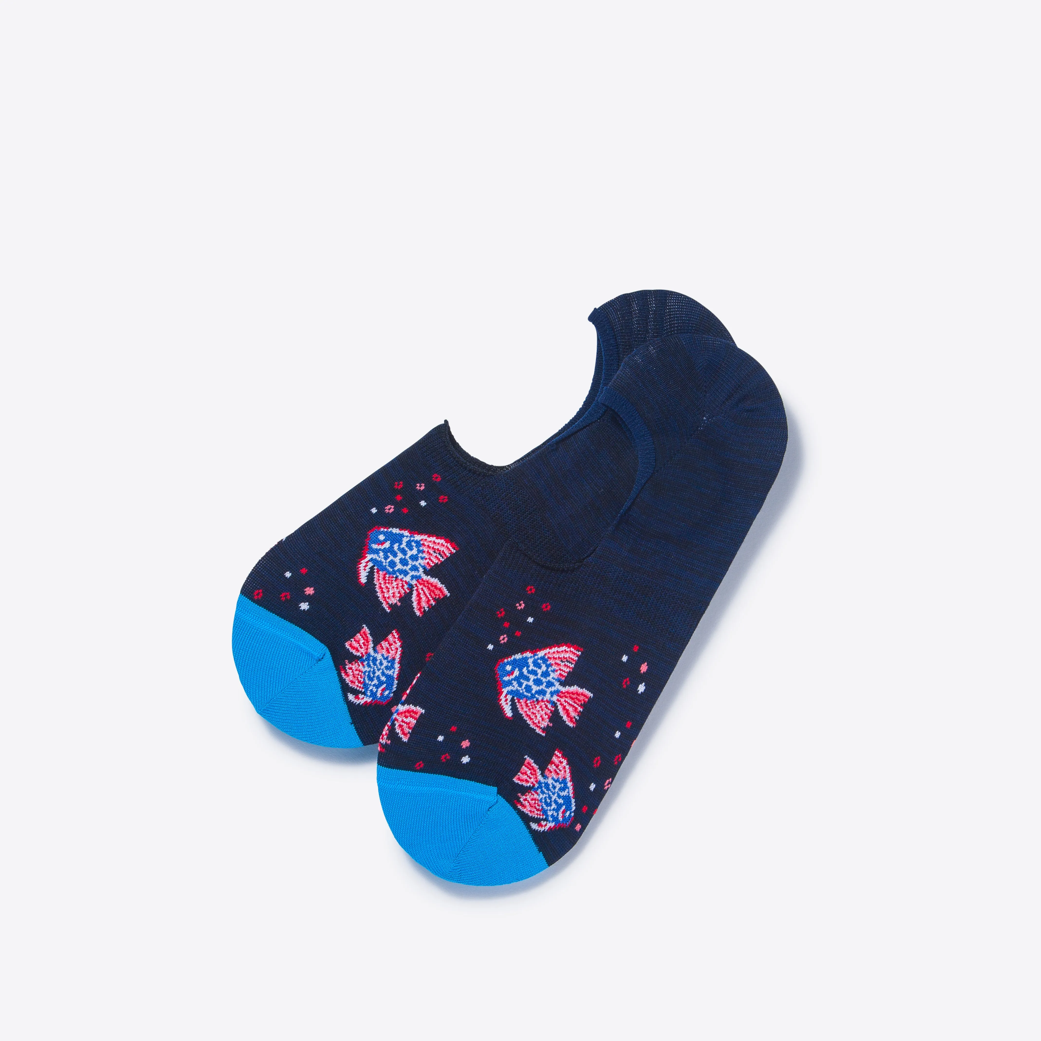Tropical Fish No-Show Loafer Liner Socks